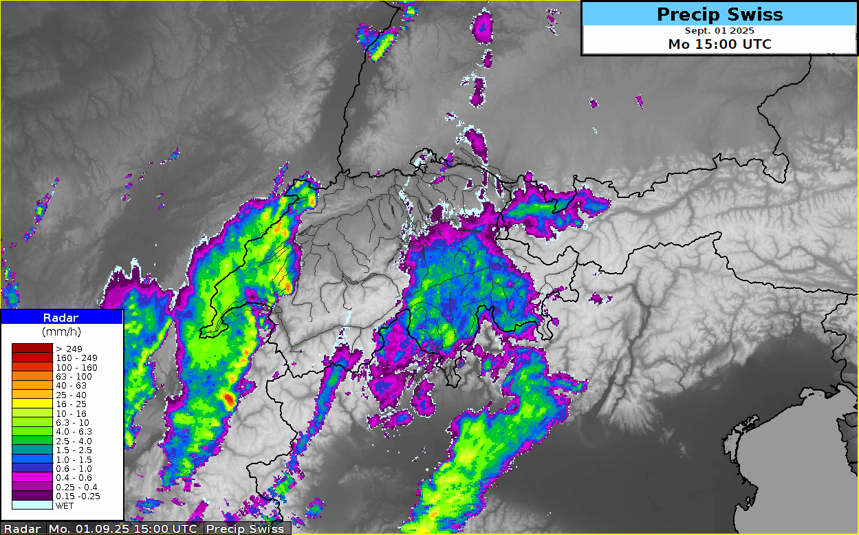 Animation des Radars zwischen 17 Uhr und 20h30. 