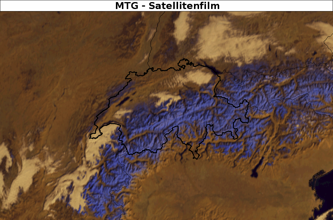 MTG Satellitenfilm vom Montagvormittag, 13.01.2025. Quelle: Eumetsat, MeteoSchweiz