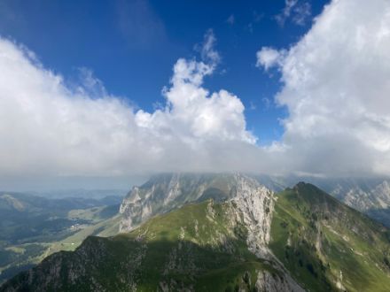 Blick vom Lütispitz SG Richtung Säntis. Bild: M. Kägi