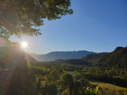 Sonnenaufgang in Cavigliano.