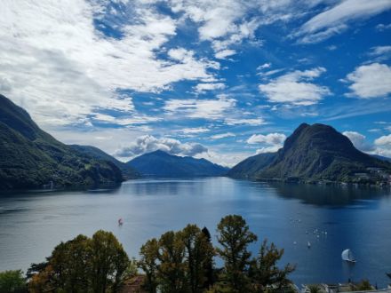 Schöne Aufhellungen am Nachmittag in Castagnola am Lago di Lugano.