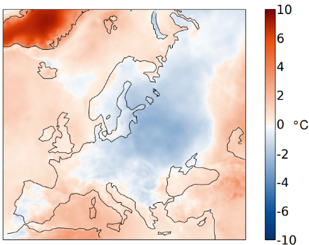 Europakarte zur Temperatur im September 2022.