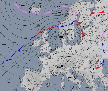 Bodenanalyse des Deutschen Wetterdienstes vom Freitag, 11.11.2022, 07 Uhr. Quelle: DWD