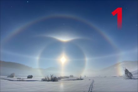 Halo-Erscheinung in Rothenthrum