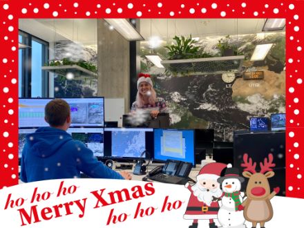 Frohe Weihnachten aus der Wetterzentrale von MeteoSchweiz!