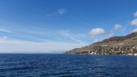 Kleine Wellen auf dem See.