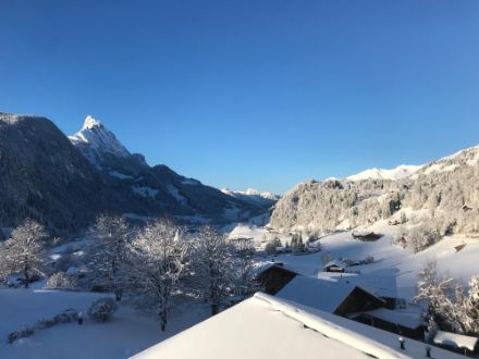 Morgenstimmung in Saanen BE