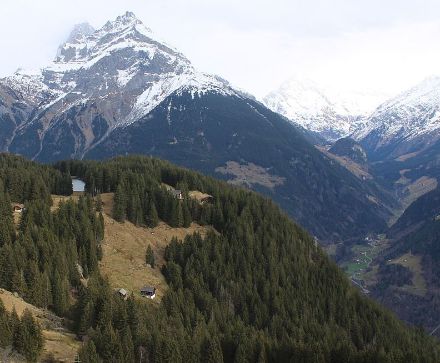 Dank dem Föhn war es heute um die Mittagszeit auf dem Arni oberhalb von Amsteg im Urner Reusstal ziemlich freundlich. 