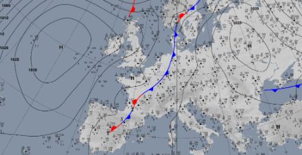 Bodenanalyse vom Donnerstagmorgen, 23.02.2023, 07:00 Uhr. Quelle: Deutscher Wetterdienst (DWD).