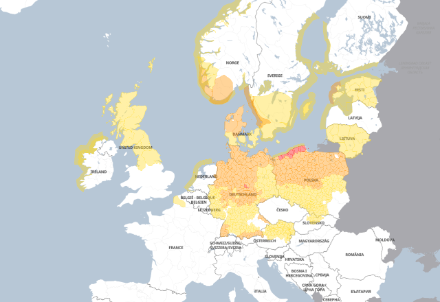 Europaweite Warnkarte 