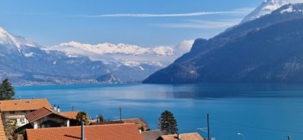 Blick von Oberried auf den Brienzersee. 