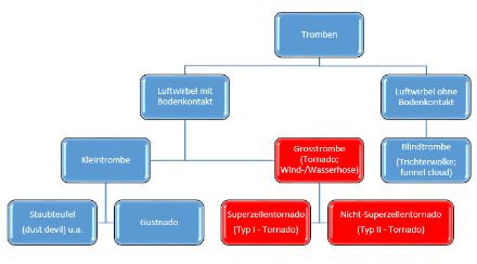 Eine genaue, allgemein gültige Namensgebung existiert nicht, weder in der deutschen noch in der englischen Sprache. Dieses Flussdiagramm kann als Versuch verstanden werden, verschiedene Einteilungen und Sprachen auf einen Nenner zu bringen.