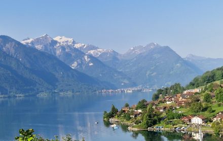 Alles besitzt eine Temperatur. Das Oberflächenwasser des Brienzersees ist aktuell rund 12 Grad kalt, die Luft beim See etwa 23 Grad warm (14 Uhr). 