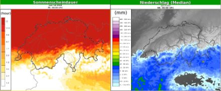 Wetterkarte Alpenraum