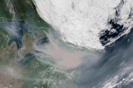 Satellitenbild vom Nordosten Amerikas