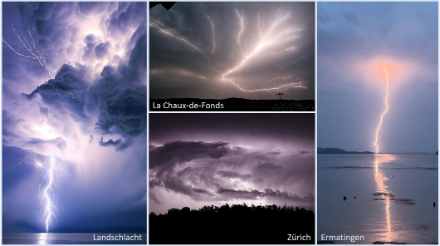 Zum Abschluss noch einige Impressionen der gestrigen Gewitter aus unseren Meteomeldungen in der App. Vielen Dank für die eindrücklichen Fotos.
