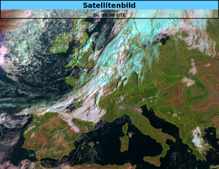 Satellitenbild vom Dienstagvormittag, 03.10.2023 um 10:00 Uhr. Quelle: EUMETSAT/MeteoSchweiz
