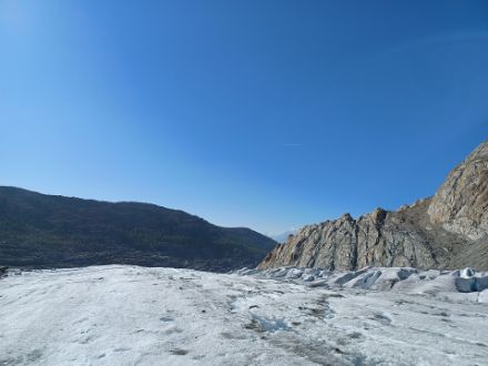 Oberfläche des Gletschers