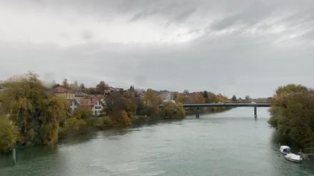 Blick auf die Aare im Nidau-Büren-Kanal bei Aegerten BE. Bild: Meteomeldungen/App