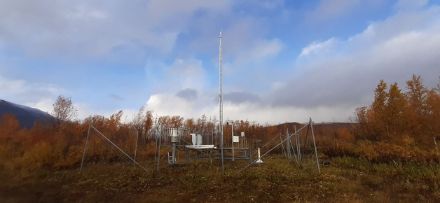 Abb. 4: Messstation Nikkaluokta (Schwedisch-Lappland), aufgenommen im September (Quelle: www.smhi.se)