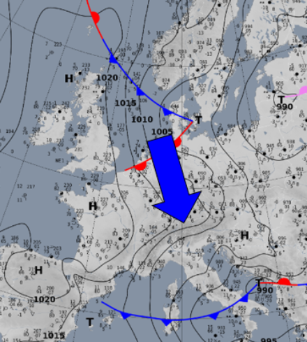 Bodenanalyse vom Samstagmorgen, 25.11.2023, 07:00 Uhr. Quelle: Deutscher Wetterdienst (DWD)