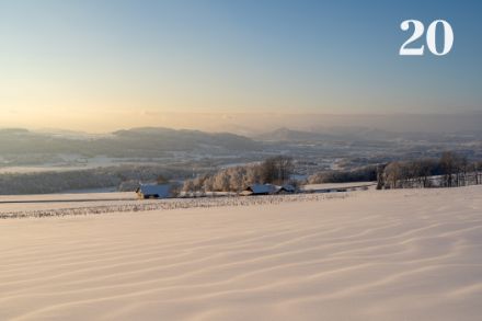 Winterlandschaft in der Nähe von Bellikon. Foto: P. Stierli