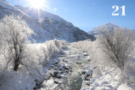Die Reuss bei Andermatt, 7. Dezember 2022. Foto: D. Gerstgrasser
