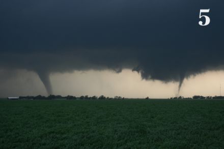 Twin-Tornados in Cherokee Oklahoma, 14. April 2012. Foto: Daniela Roth