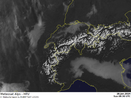 Satellitenbild High Resolution Visible (HRV)