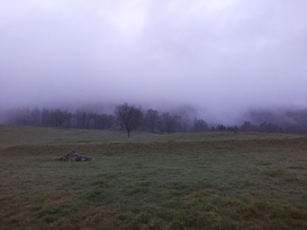 Trübe Verhältnisse in Châtillon. Auch am Jura entlang hielt sich der Hochnebel hartnäckig. 