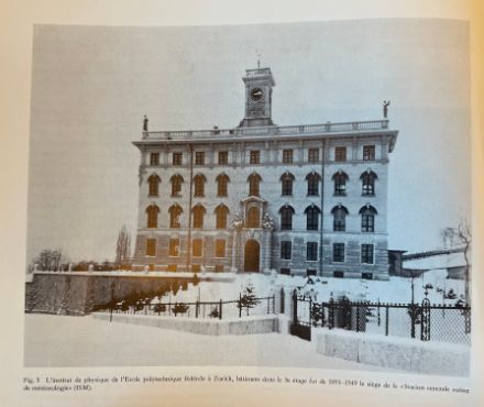 Abbildung 3: Institut für Physik der technischen Hochschule in Zürich, wo sich während den Jahren 1891-1949 in der 3. Etage die MZA befand
