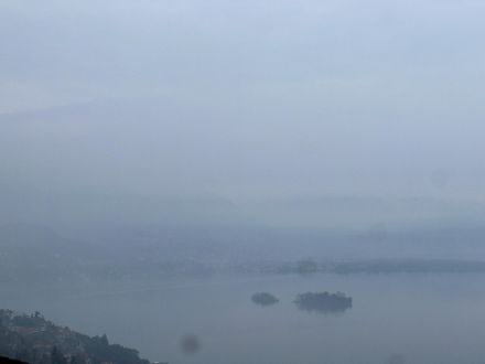 Blick auf die Brissagoinseln am Mittwochmorgen, 20.03.2024. Bild: Meteomeldungen/App