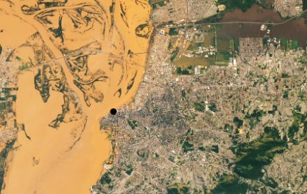 Satellitenbild des grossraums Porto Alegre