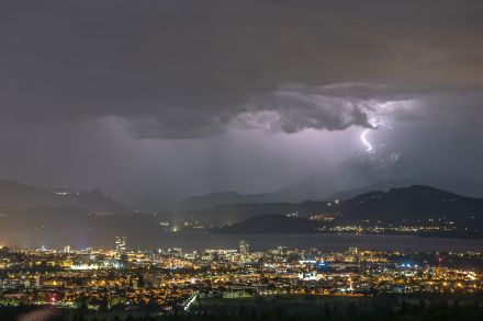 Blitzeinschlag am Pilatus