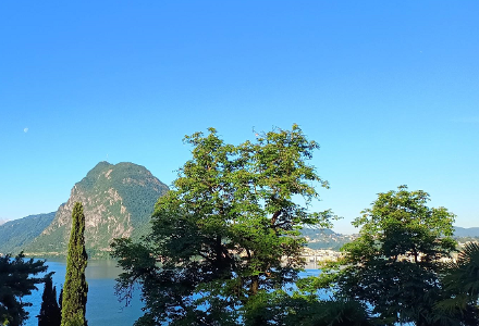 In Castagnola bei Lugano begann der heutige Tag wolkenfrei.