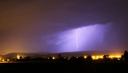 Gewitter vom 27.6.2024 in Courgenay. 