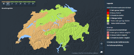 Heute Nachmittag und Abend können sich im Jura, den Voralpen entlang und generell in der Westschweiz sowie im Wallis kräftige Gewitter entwickeln. 
