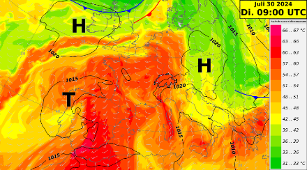 Wetterkarte 30. Juli 2024, 09 UTC