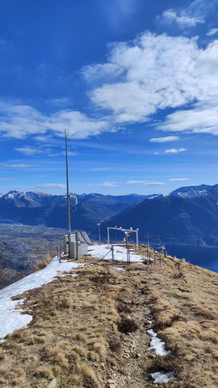 Aufnahme der Wetterstation auf der Cimetta vom 30. Januar.