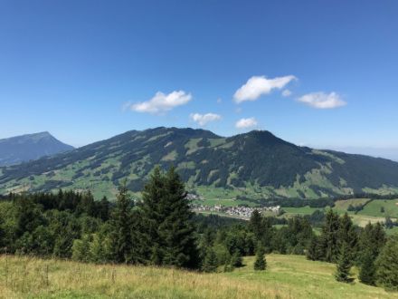 Über den Bergen gab es dann am Nachmittag da und dort doch noch wenige Quellwolken mit dekorativem Charakter. 