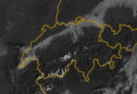 Satellitenbild von der Schweiz