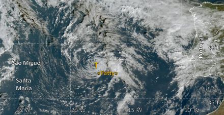 Satellitenbild vom Sturm