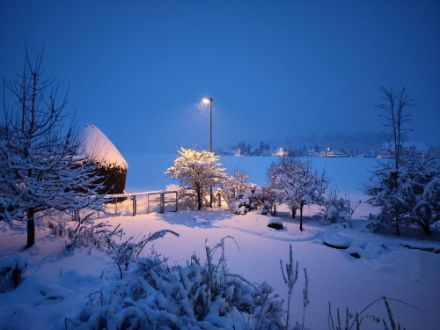   Weisses Erwachen in Bätterkinden am Montagmorgen, 23. Dezember.