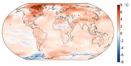Weltkarte zur Saisontemperatur September bis November 2024.