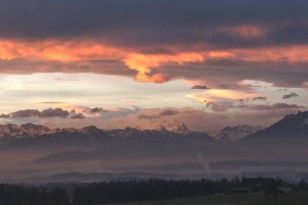 Föhnstimmung über den Alpen