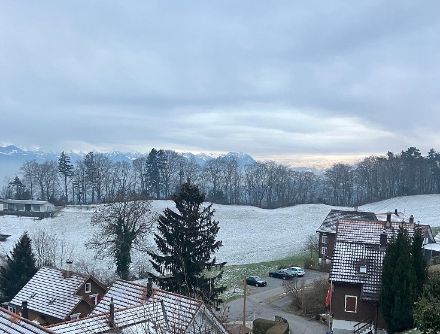 In Walzenhausen (AR) war die kompakte Bewölkung der Okklusion heute am frühen Morgen leicht erkennbar.