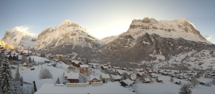 Winter Wonderland am Morgen des 24. Dezembers 2024 in Grindelwald.