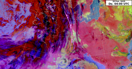 Satellitenbild mit eingezeichneter Okklusion.