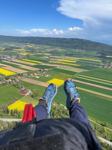 Ideale Bedingungen zum Gleitschirmfliegen, wie hier bei Fontaines NE am gestrigen Dienstag, 29.04.2025. Bild: Meteomeldungen/App