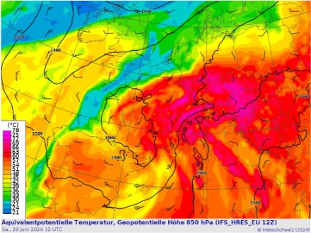 Höhenwetterkarte